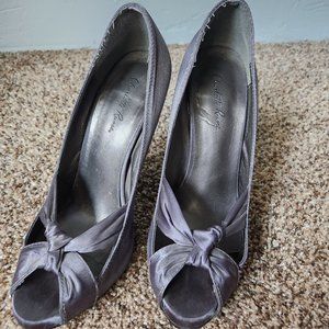 Charlotte Russe Stiletto High Heels, size 8, Grey/Silver